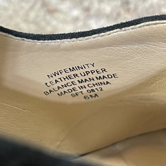 Nine West Feminity Platform Shootie Pump Size 6 Black Suede - Picture 10 of 10